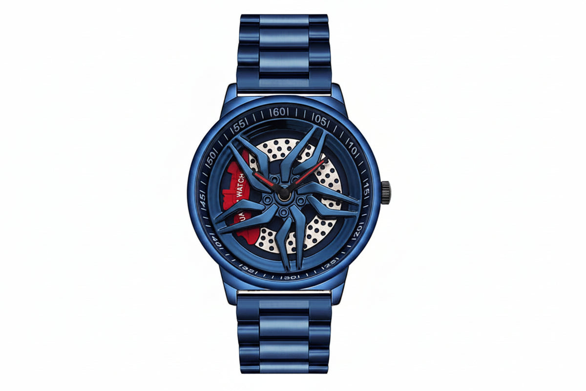 Montre Homme Cadran Jante Sport 3D - Édition Phantom | Acier Inoxydable Étanche