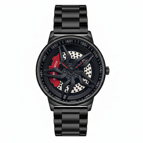 Montre Homme Cadran Jante Sport 3D - Édition Phantom | Acier Inoxydable Étanche