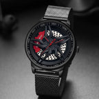 Montre Homme Cadran Jante Sport 3D - Édition Phantom | Acier Inoxydable Étanche