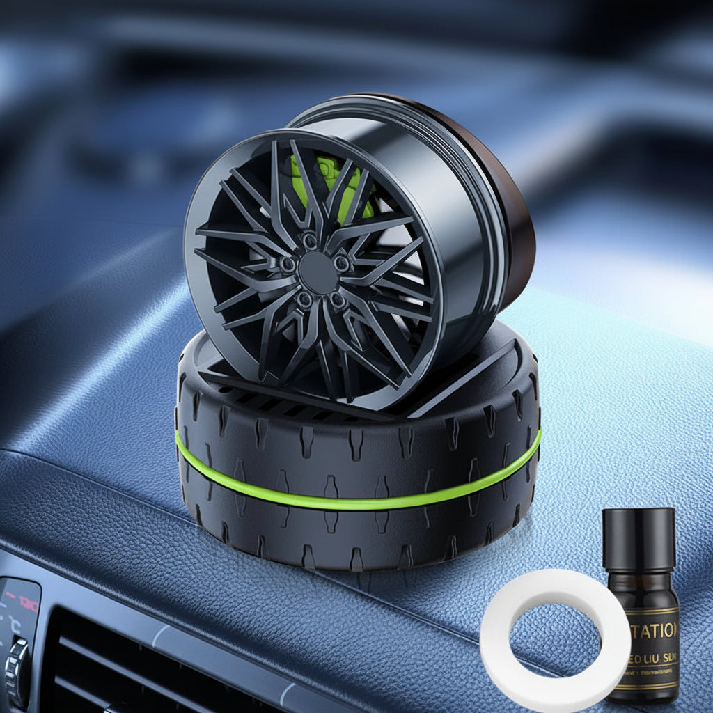 Diffuseur Parfum Voiture Jante Rotative - Édition Wheel