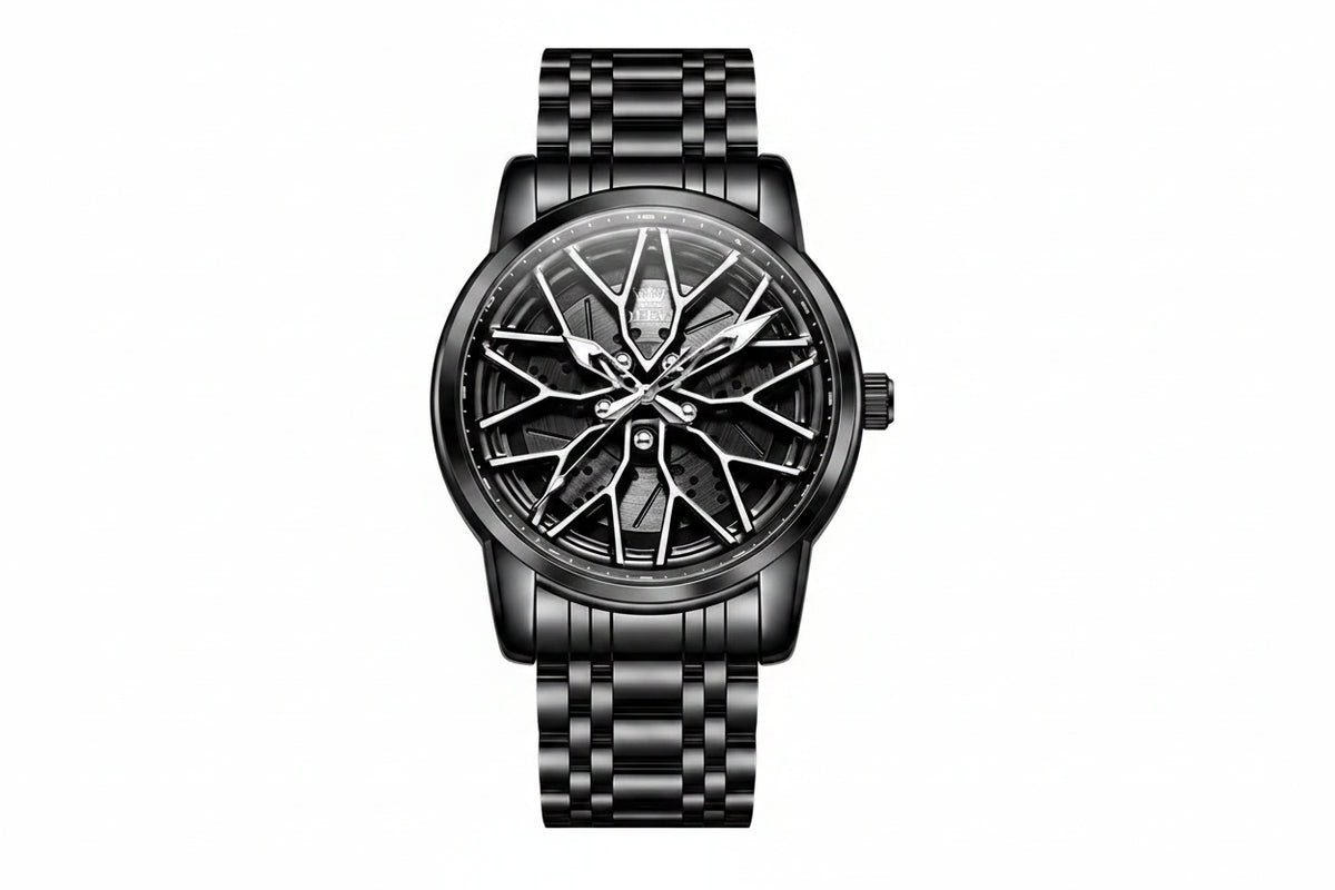 Montre Cadran Jante Rotative 3D - Édition Momentum