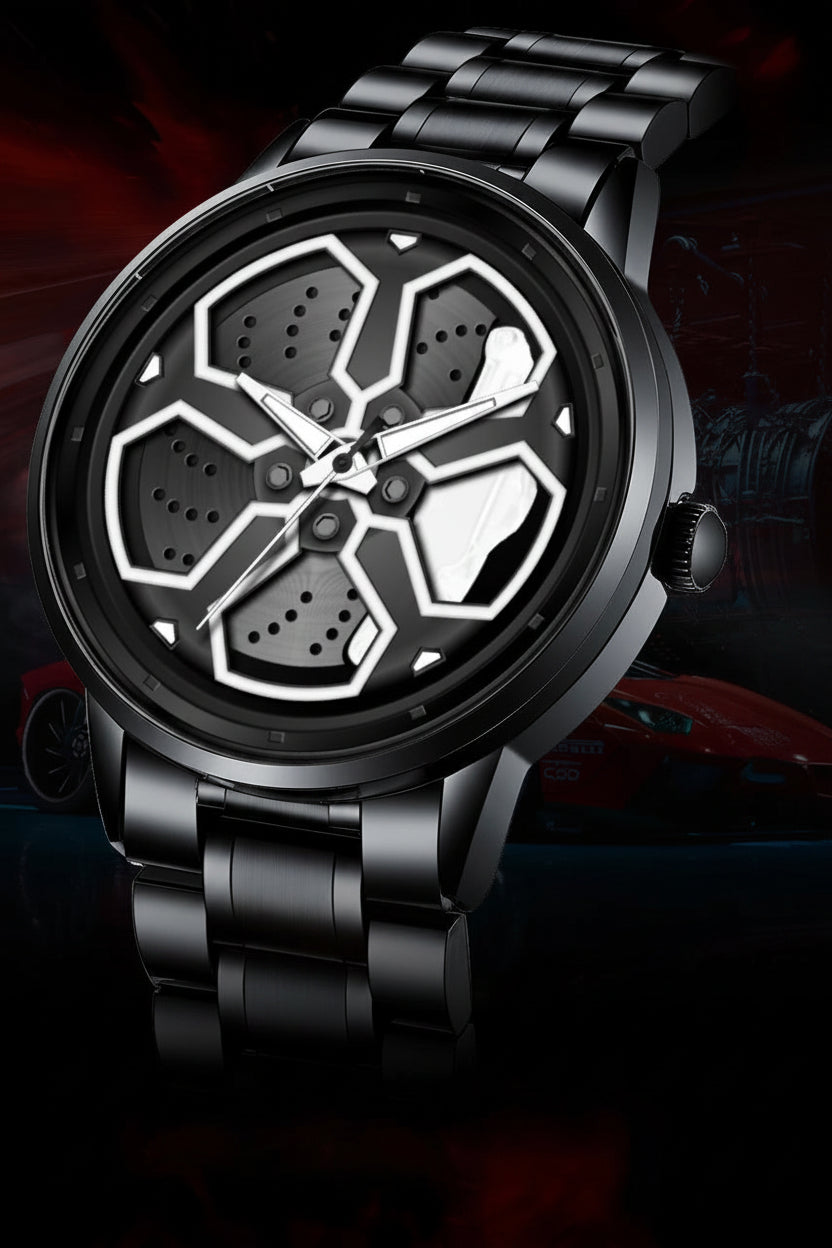 Montre Homme Cadran Jante Sport 3D - Édition Storm | Acier Inoxydable Étanche
