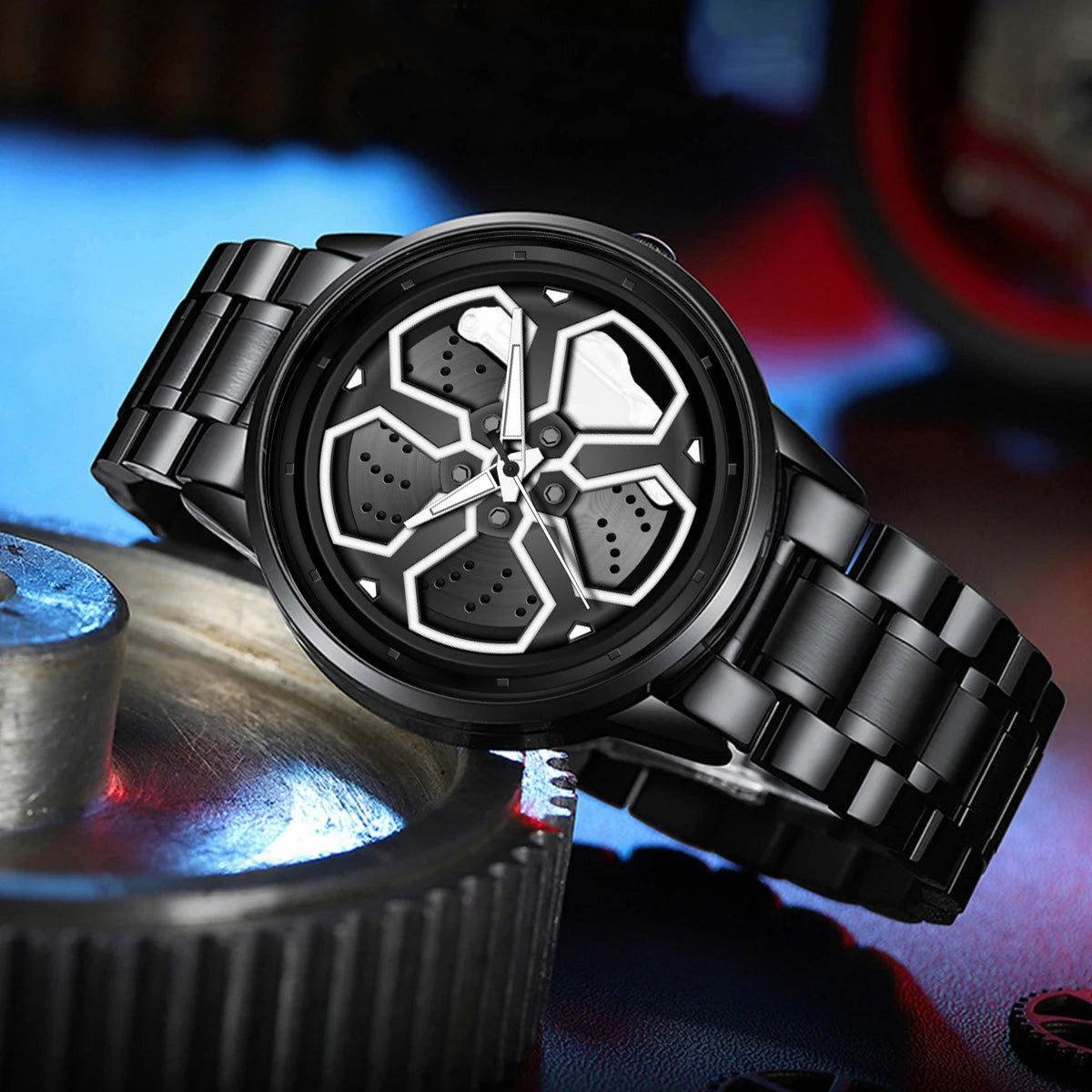 Montre Homme Cadran Jante Sport 3D - Édition Storm | Acier Inoxydable Étanche