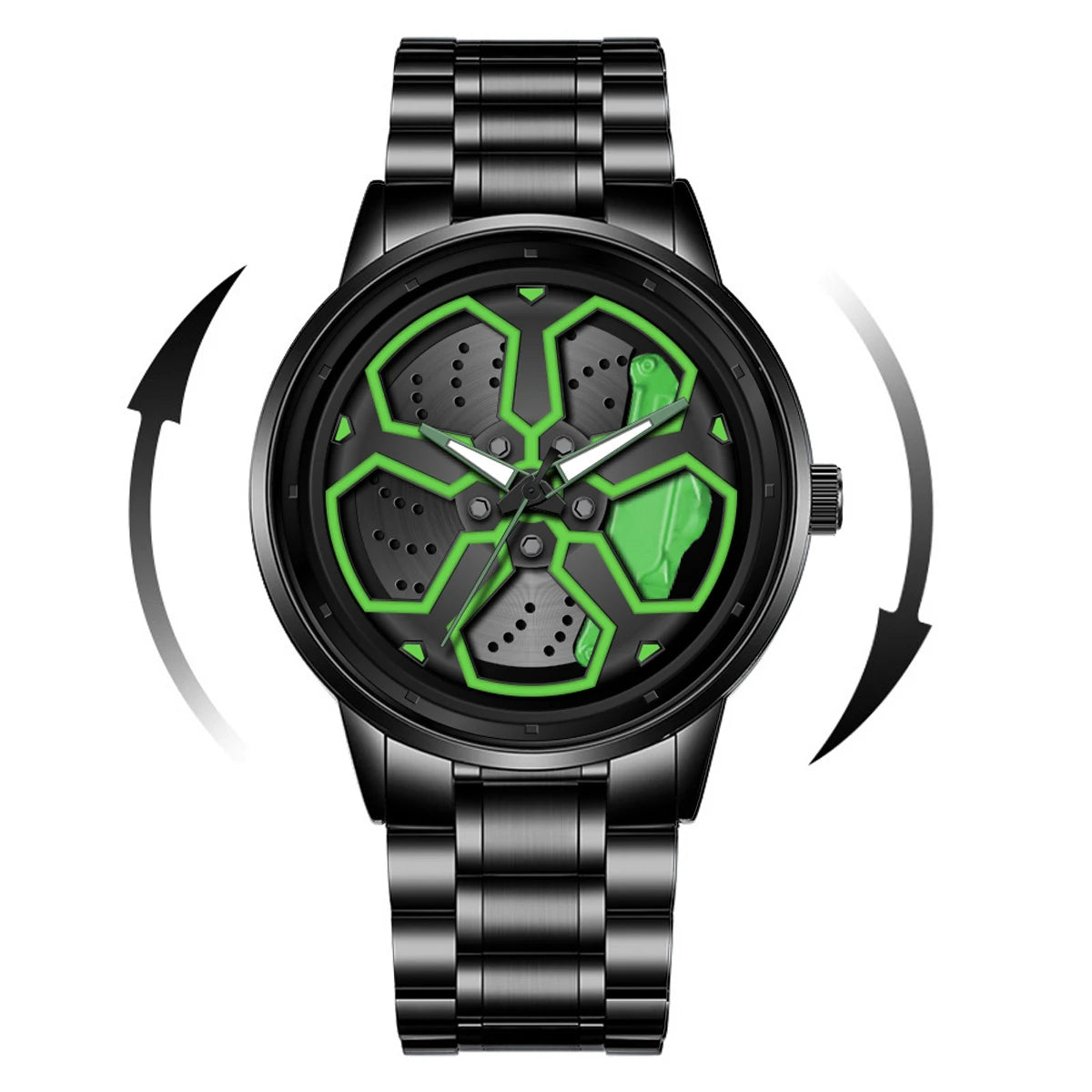 Men's Sport 3D Wheel Dial Watch – Storm Edition | Stainless Steel Waterproof
