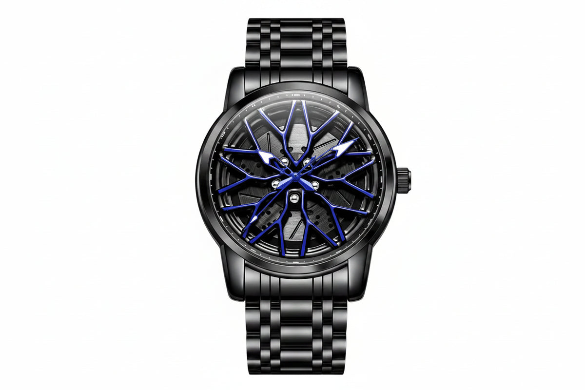 Montre Cadran Jante Rotative 3D - Édition Momentum