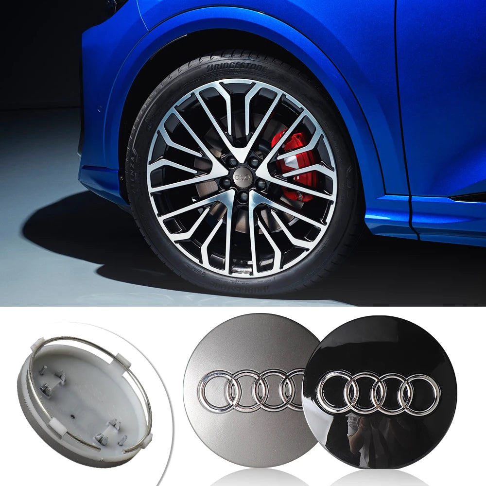 Audi Wheel Center Cap - 59mm Rim Center Emblem