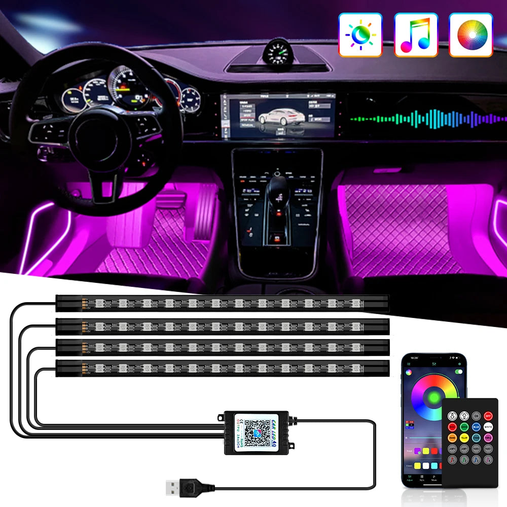 Ambiance LED Habitacle - Télécommande & App
