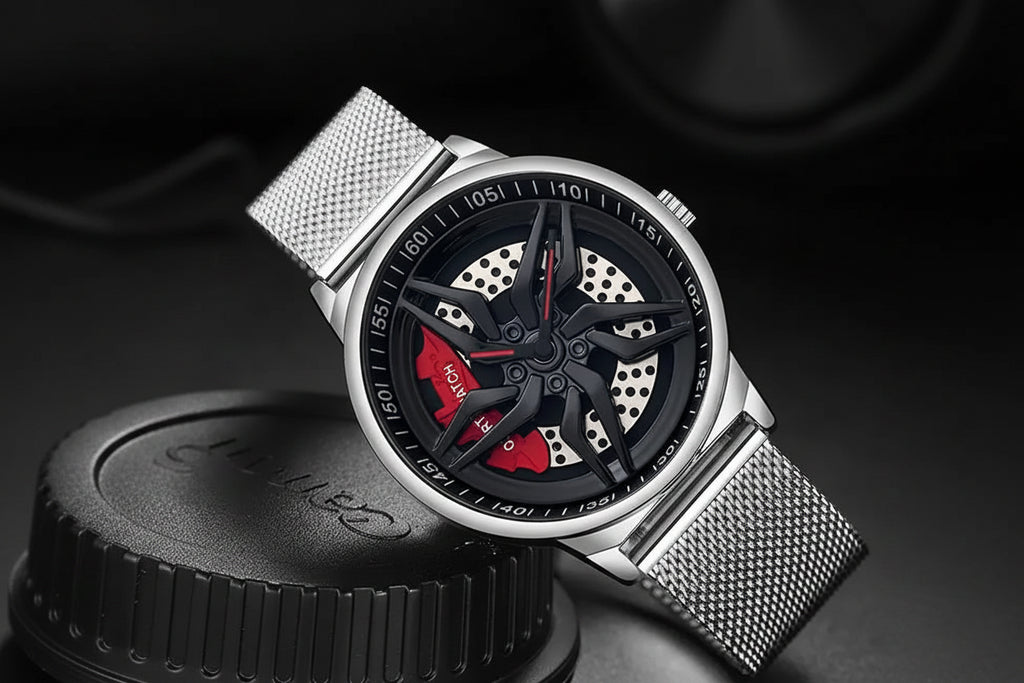 Montre Homme Cadran Jante Sport 3D - Édition Phantom | Acier Inoxydable Étanche
