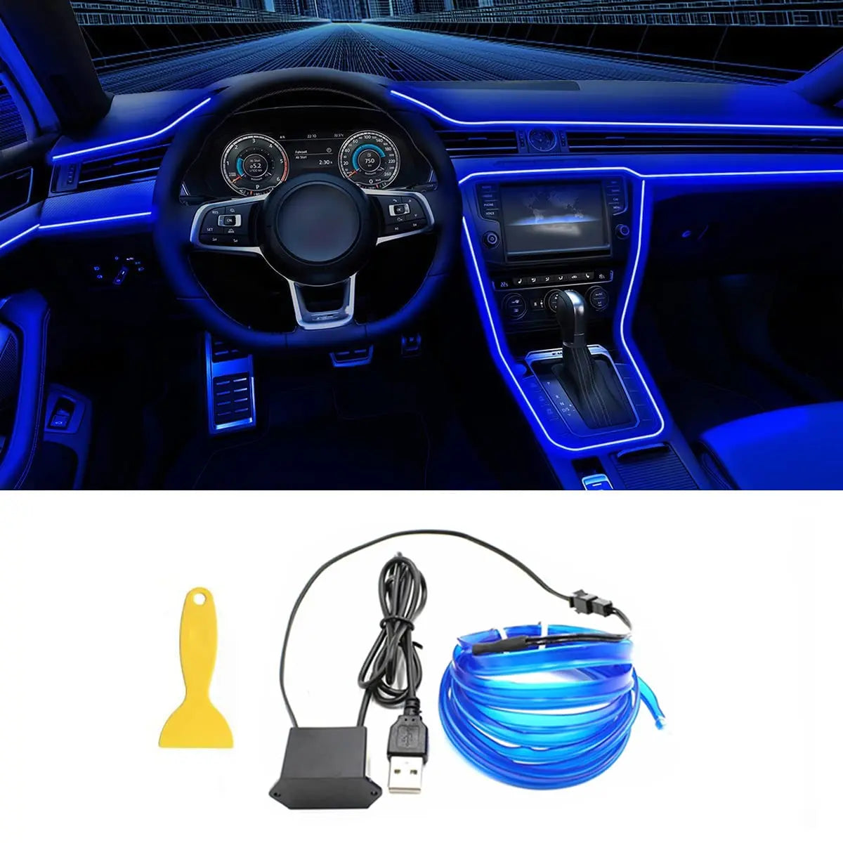 LED Neon Interior Wire - Continuous Light Effect