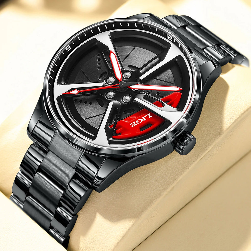 Montre Cadran Jante Sport 3D - Édition Racing