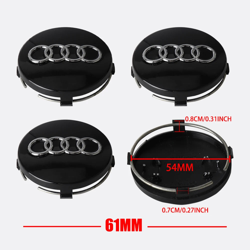 Audi Wheel Center Cap - 59mm Rim Center Emblem