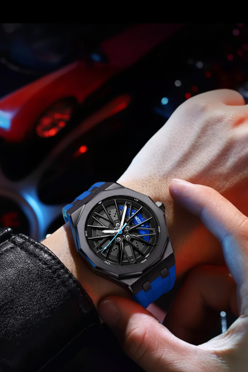 Montre Cadran Sport 3D - Édition Night Rider