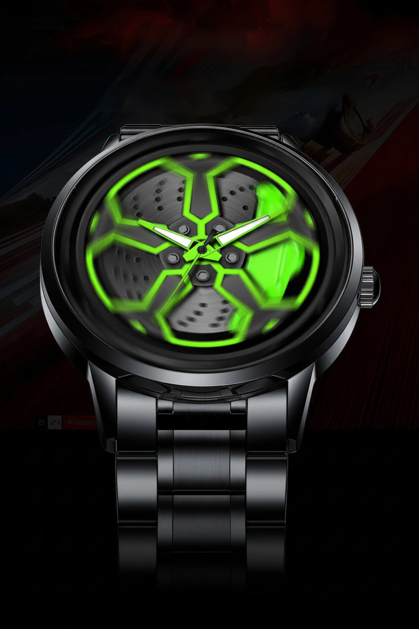 Montre Homme Cadran Jante Sport 3D - Édition Storm | Acier Inoxydable Étanche