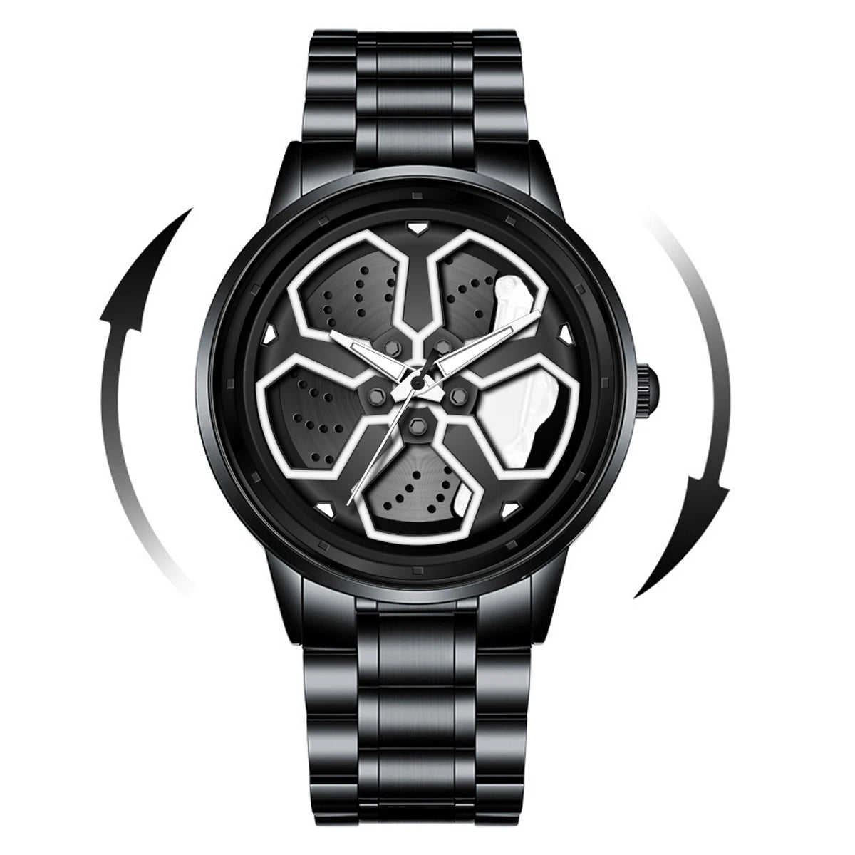 Men's Sport 3D Wheel Dial Watch – Storm Edition | Stainless Steel Waterproof