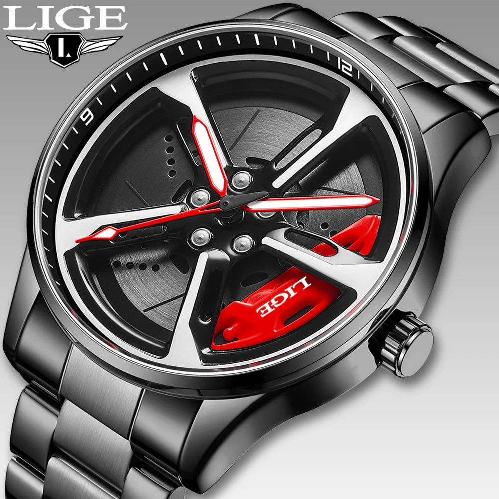 Montre Cadran Jante Sport 3D - Édition Racing