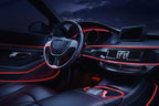 Fil néon LED habitacle voiture effet lumineux continu