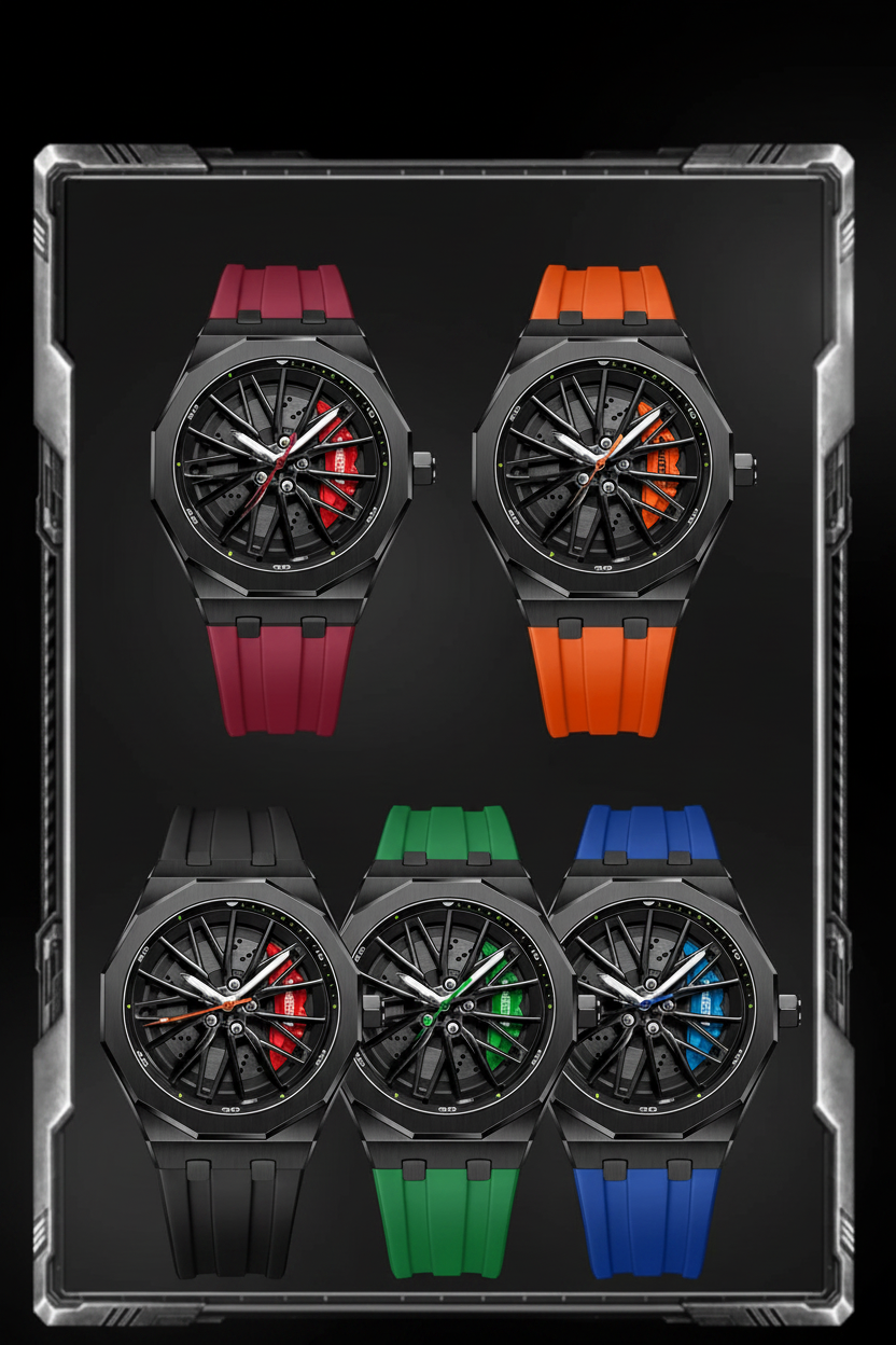 Montre Cadran Sport 3D - Édition Night Rider