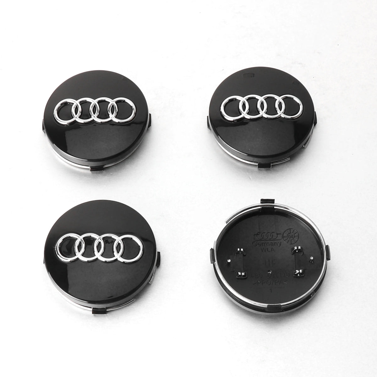 Cache-Moyeu de Roue Audi - Emblème Centre de Jante 59mm