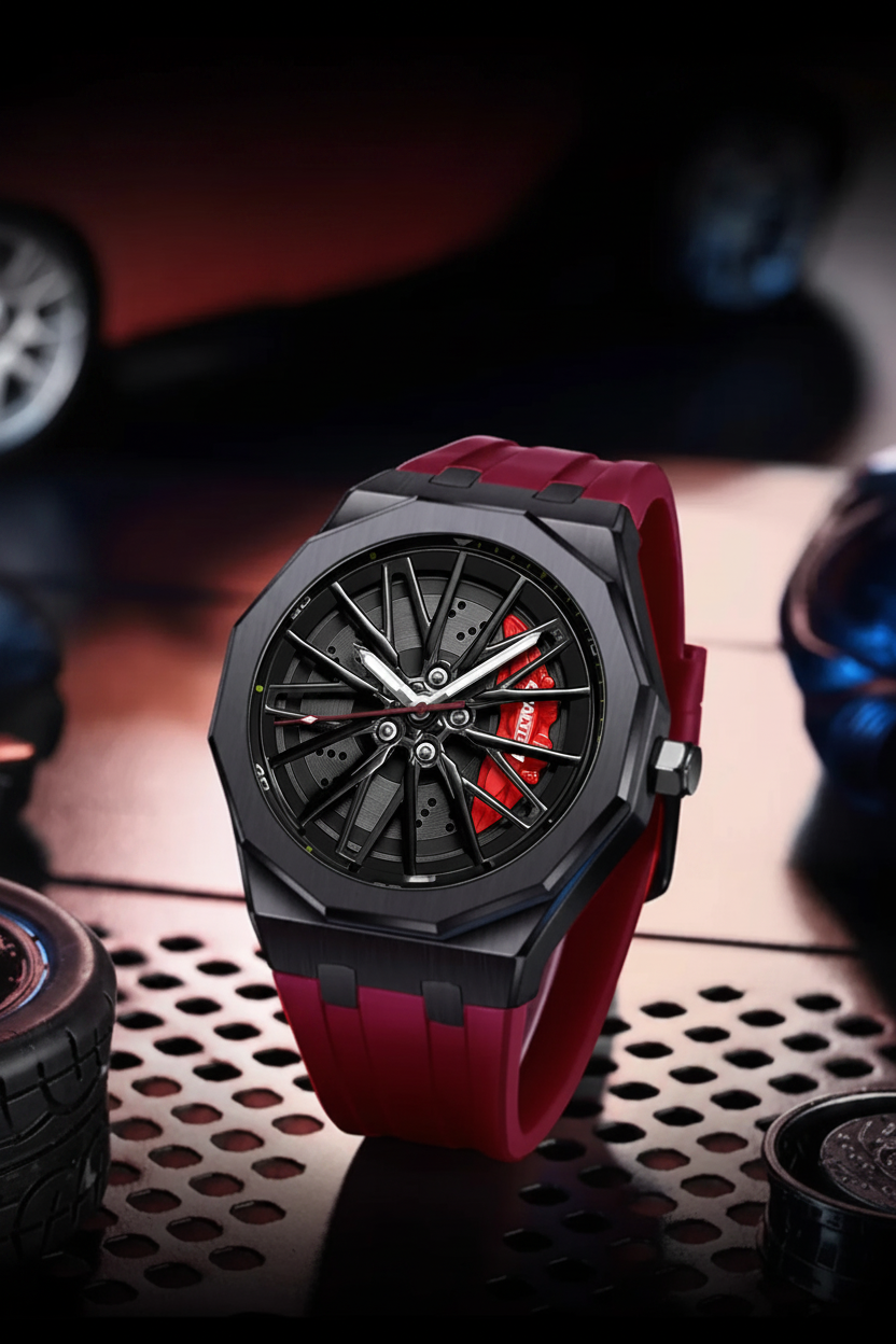 Montre Cadran Sport 3D - Édition Night Rider