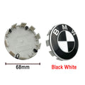 Cache-moyeu de roue BMW 56mm et 68mm bleu blanc noir