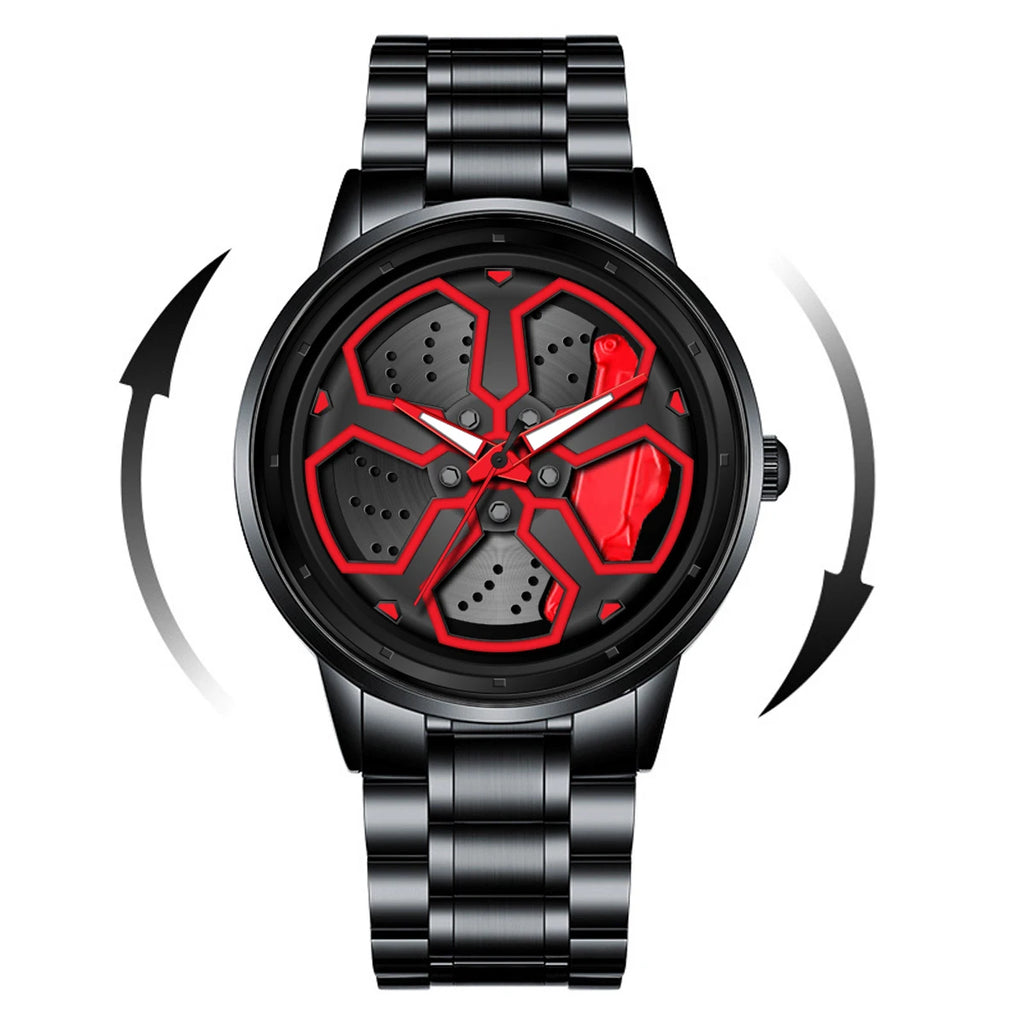 Montre Homme Cadran Jante Sport 3D - Édition Storm | Acier Inoxydable Étanche