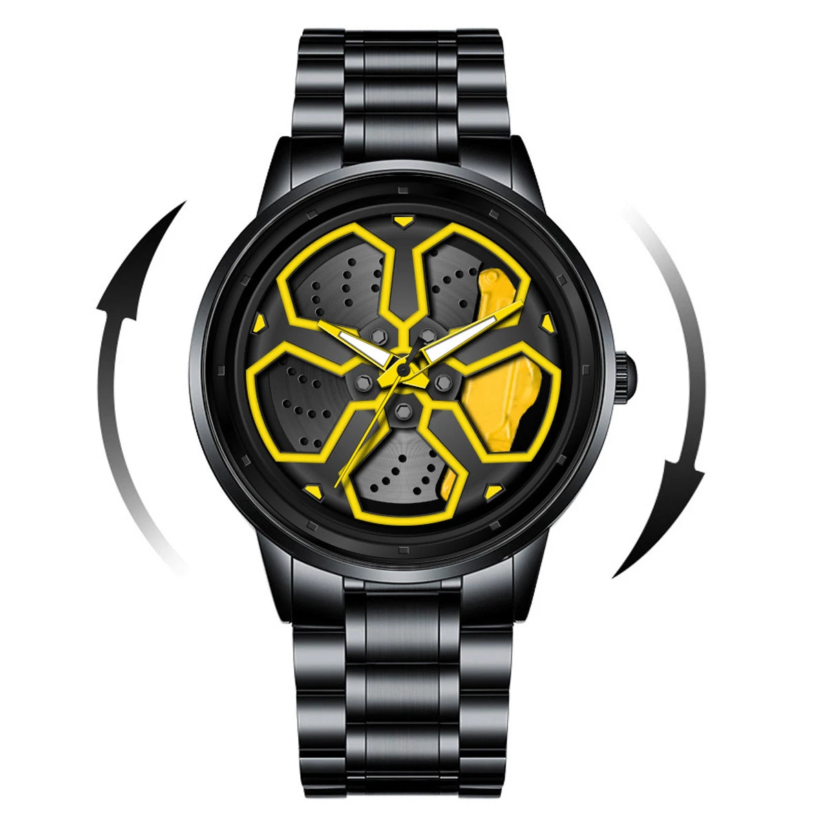 Men's Sport 3D Wheel Dial Watch – Storm Edition | Stainless Steel Waterproof