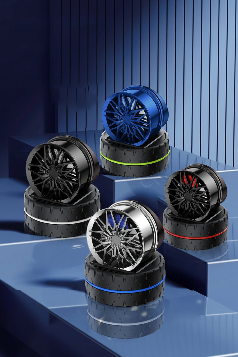 Diffuseur Parfum Voiture Jante Rotative - Édition Wheel