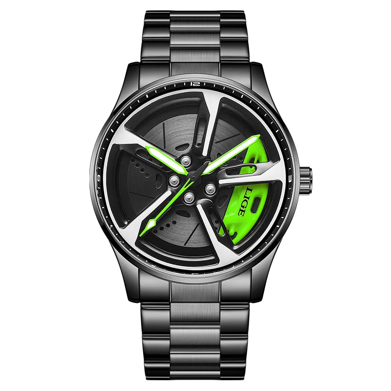 Montre Cadran Jante Sport 3D - Édition Racing
