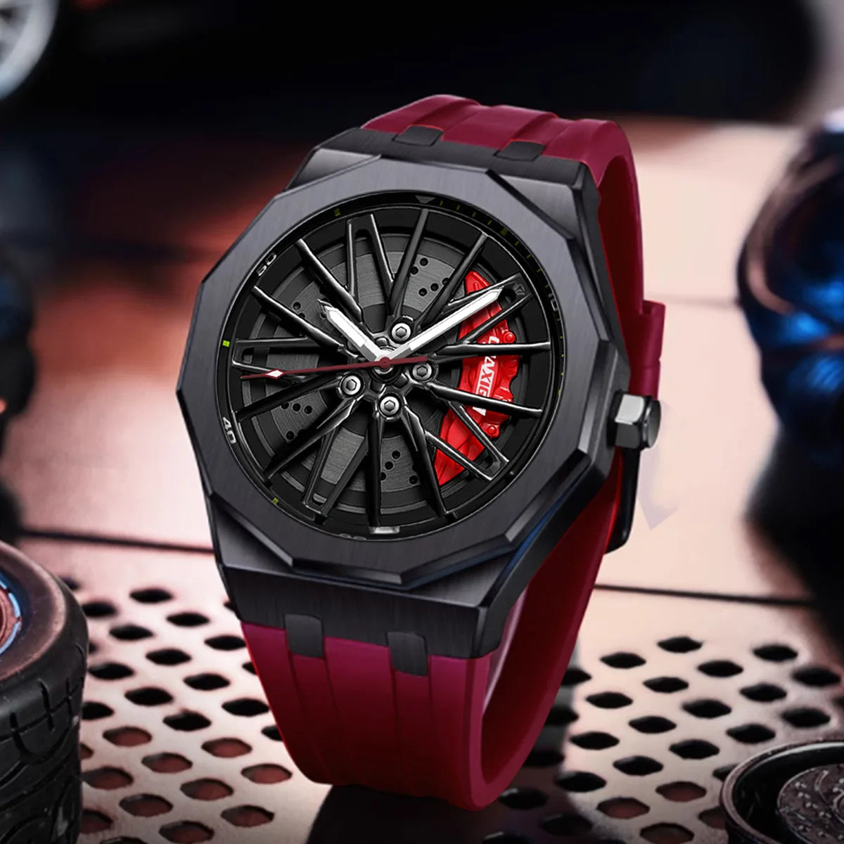 Montre Cadran Sport 3D - Édition Night Rider