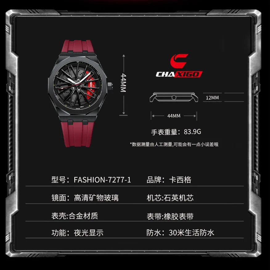 Montre Cadran Sport 3D - Édition Night Rider