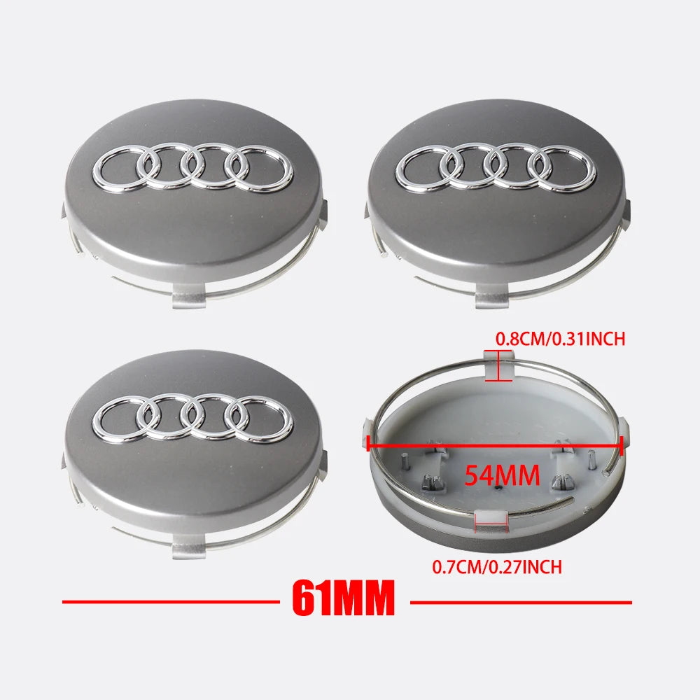 Audi Wheel Center Cap - 59mm Rim Center Emblem